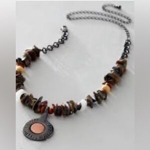 Free People Hurley choker bohemian-style beaded choker necklace,